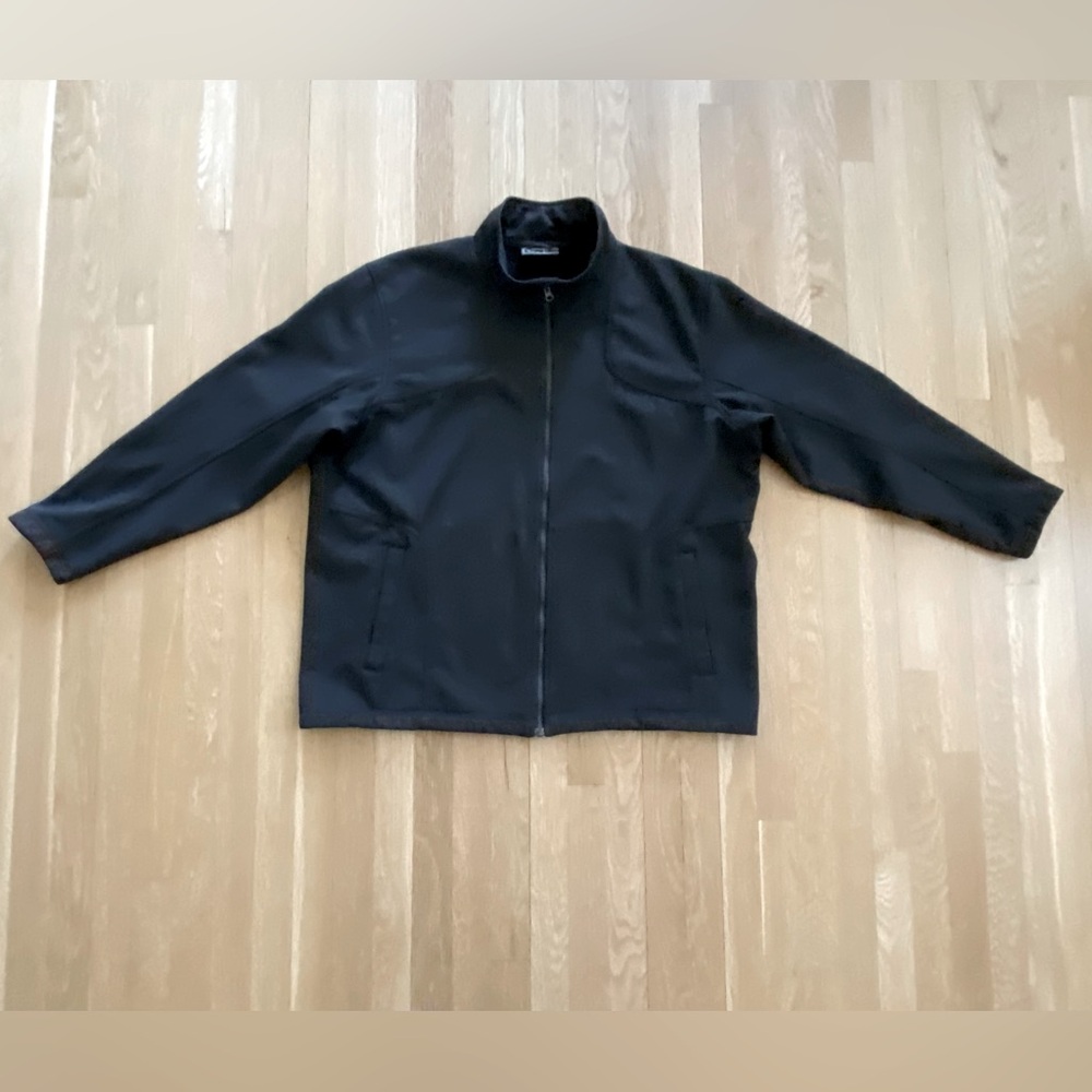 REI Mens Charcoal Gray Wool Blend Full Zip Jacket/Pockets /Adjustable Hem/ XXL